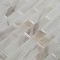 Ackland Linen Glow 12 in. x 12 in. Glossy Beveled Glass Subway Mosaic Wall Tile, 10PK AKM-G-LIGL2X6BSW-CA - alternate 2